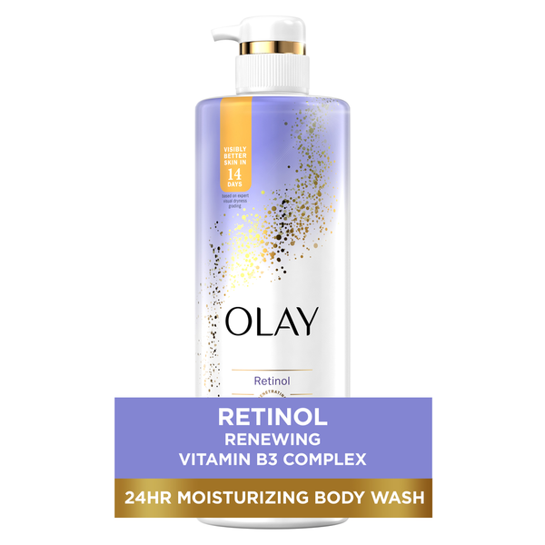 Olay Cleansing & Renewing Nighttime Body Wash with Vitamin B3 and Retinol hero