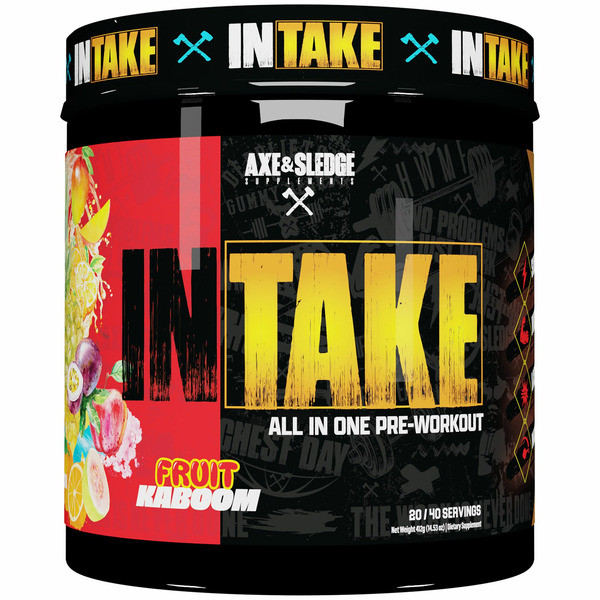 Pre-Workout Axe & Sledge Pre-Workout, Intake, All in One, Fruit Kaboom hero