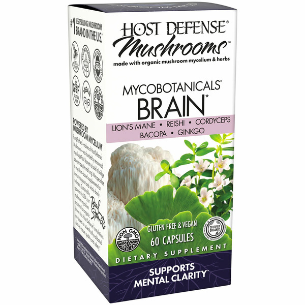 Brain & Memory Support Host Defense Brain, Mycobotanicals, Capsules hero