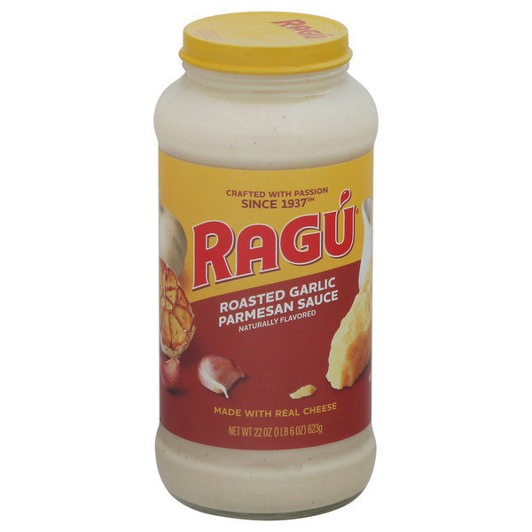 Ragu Parmesan Sauce, Roasted Garlic hero