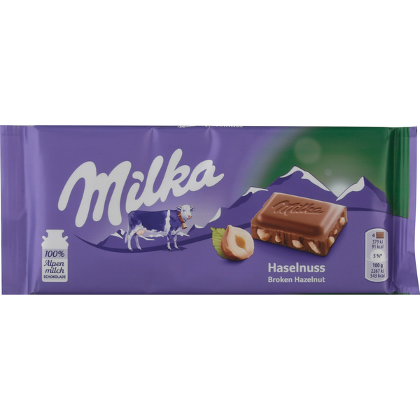 Candy & Chocolate Milka Chocolate, Broken Hazelnut hero