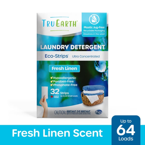 Laundry Tru Earth Laundry Detergent Eco-Strips, Fresh Linen hero