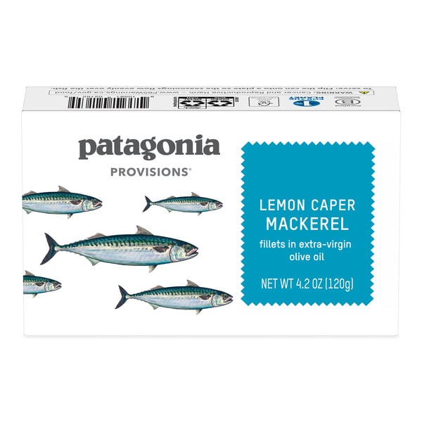 Canned Meat & Seafood Patagonia Provisions Lemon Caper Mackerel hero