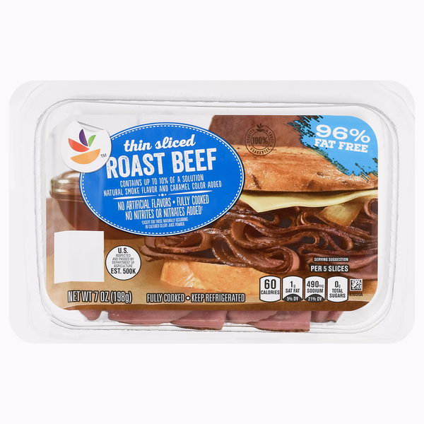 Meat Counter Store Brand Roast Beef Thin Sliced hero