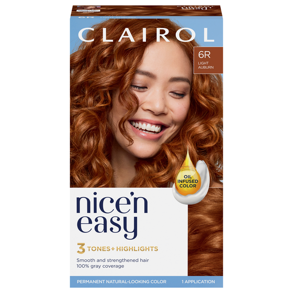 Hair Care Nice’n Easy Hair Color, Permanent, Light Auburn 6R hero