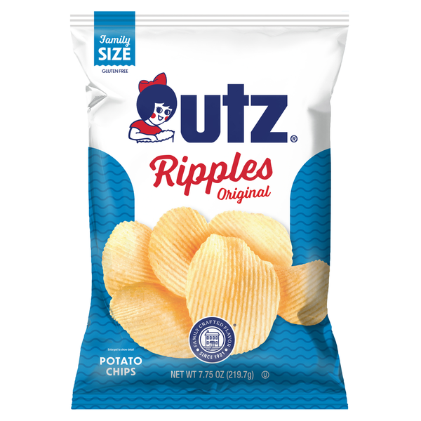 Utz Ripples Potato Chips Original hero