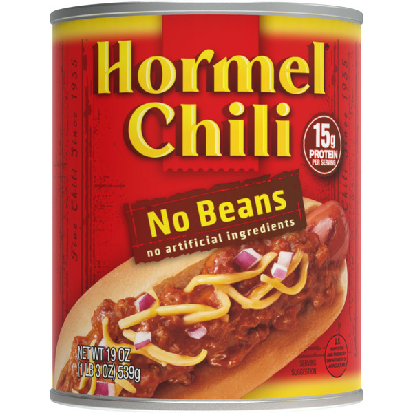 Canned Meals & Beans Hormel Chili No Beans hero