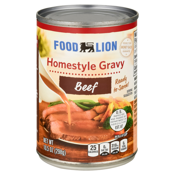 Marinades & Meat Preparation Food Lion Gravy, Beef Flavored, Homestyle hero