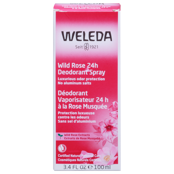 Deodorants Weleda Deodorant Spray, 24 Hour, Wild Rose hero