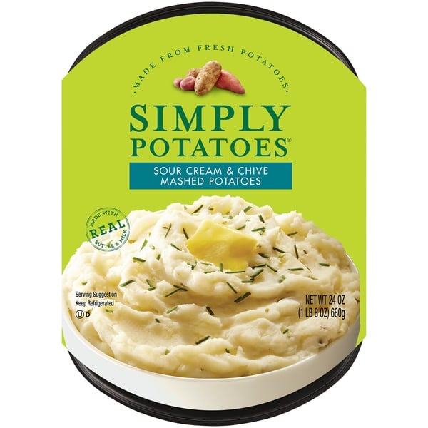 Frozen Appetizers & Sides Simply Potatoes Mashed Potatoes, Sour Cream & Chive hero