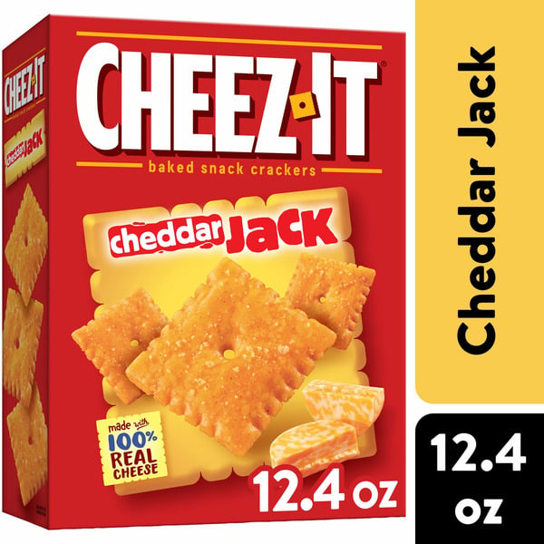 Crackers Cheez-It Cheese Crackers, Baked Snack Crackers, Lunch Snacks, Cheddar Jack hero