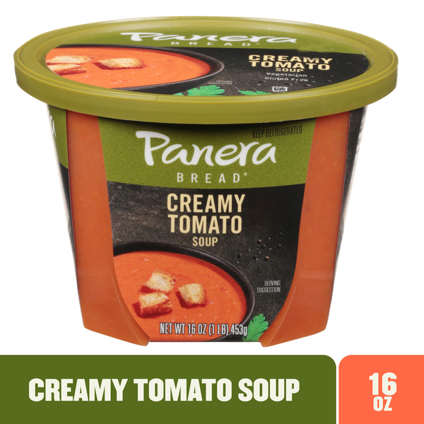 Soups & Sandwiches Panera Bread Creamy Tomato Soup Cup (Gluten Free) hero