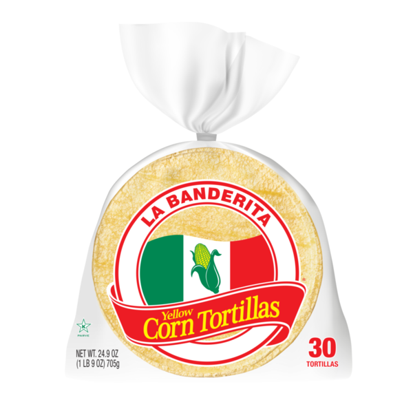 La Banderita Corn Tortillas, Yellow hero