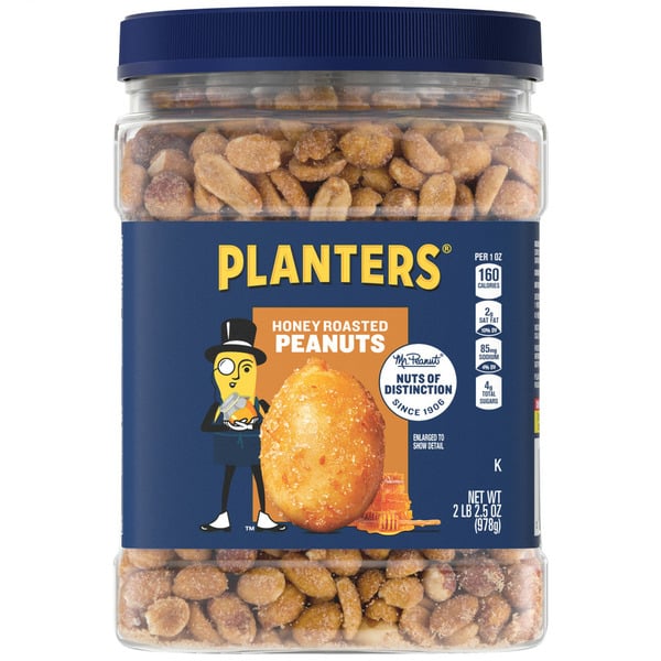 Nuts, Seeds & Dried Fruit Planters Honey Roasted Peanuts hero