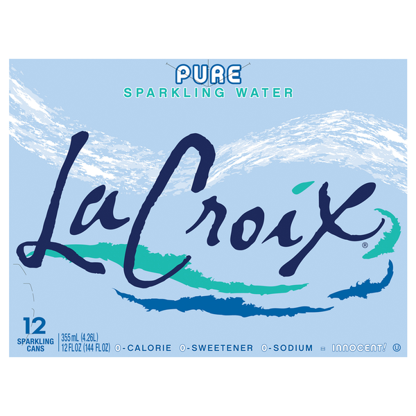 Water, Seltzer & Sparkling Water LaCroix Sparkling Water, Pure hero