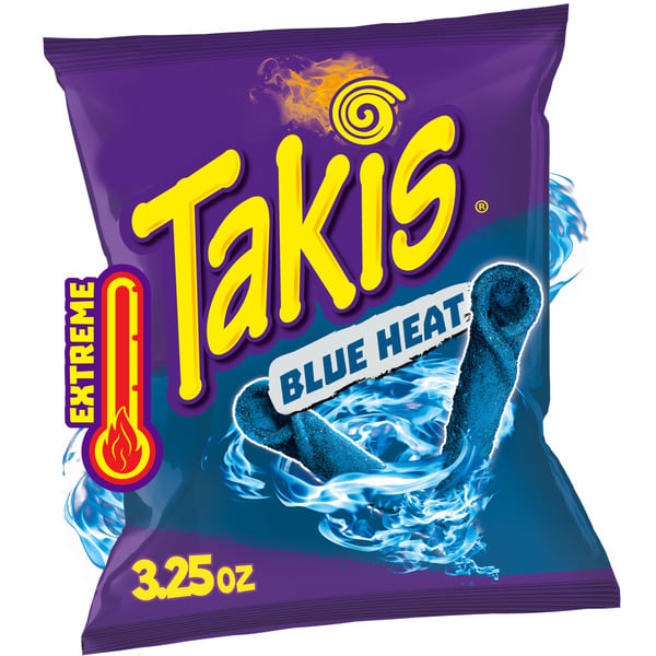 Takis Blue Heat Rolled Tortilla Chips Bag hero