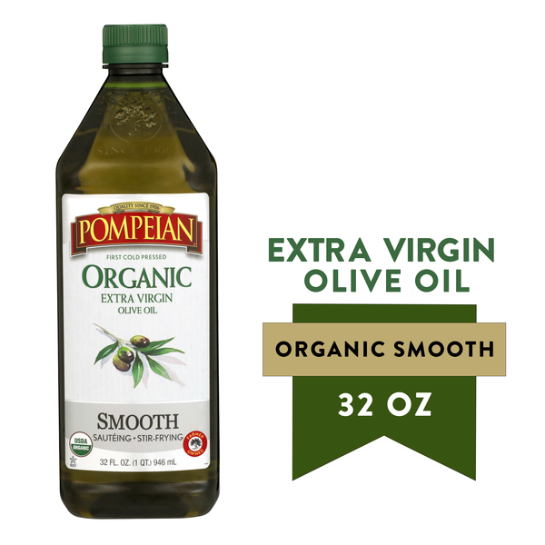 Pompeian Organic Smooth Extra Virgin Olive Oil hero