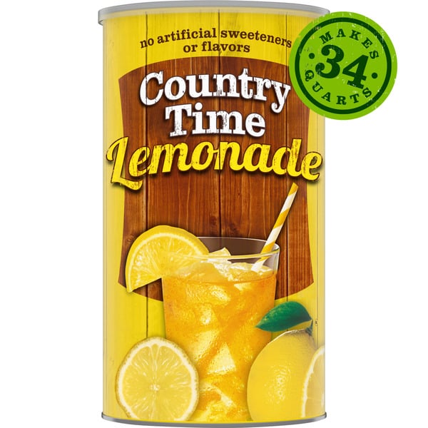 Cocoa & Drink Mixes Country Time Lemonade Naturally Flavored Powdered Drink Mix hero