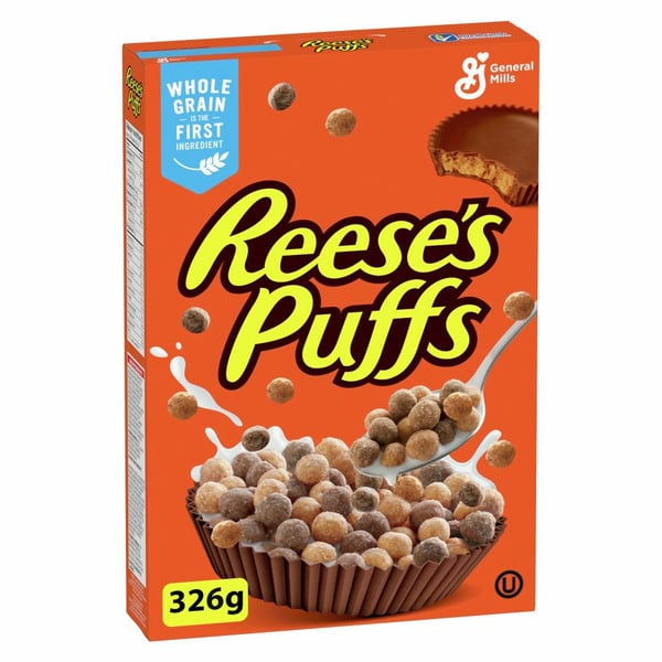 Cereal Chex Puffs Breakfast Cereal, Peanut Butter Chocolate, Whole Grains hero