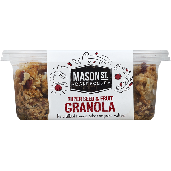 Granola Mason St. Bakehouse Granola, Super Seed & Fruit hero