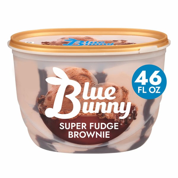 Ice Cream & Ice Blue Bunny Super Fudge Brownie Frozen Dessert hero