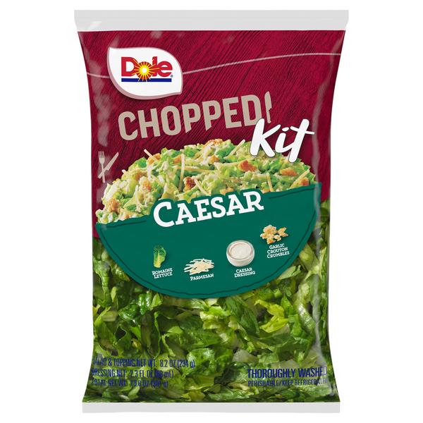 Lettuce, Salad & Leafy Greens Dole Chopped Kit, Caesar hero