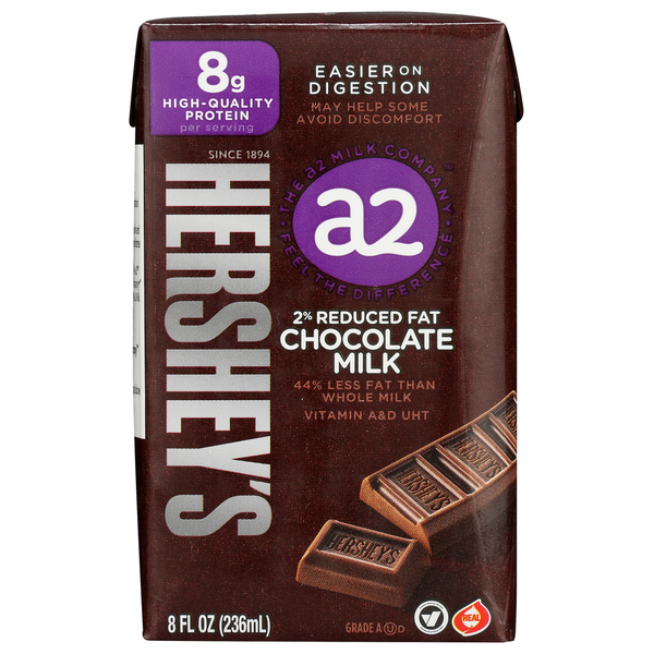 a2 Milk Hershey's Aseptic Chocolate 2% Milk 12 Ct - 8 Oz. hero