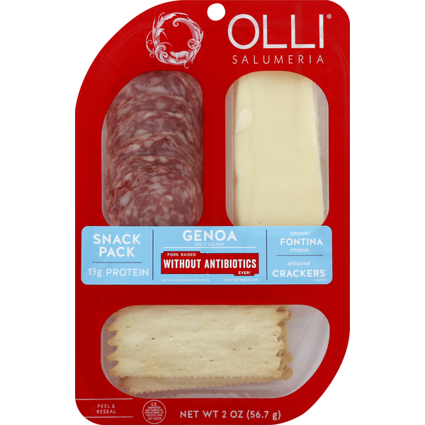 Specialty Cheeses Olli Salumeria Mild Salami, Genoa, Snack Pack hero