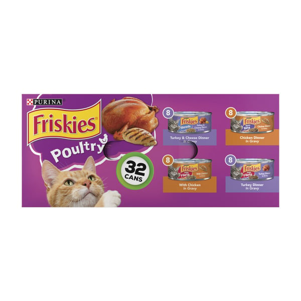 Wet Cat Food Purina Friskies Gravy Wet Cat Food , Poultry Shreds, Meaty Bits & Prime Filets hero