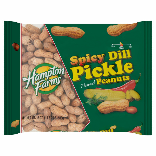 Hampton Farms Spicy Dill Pickle Flavored Peanuts hero