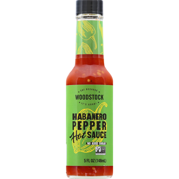 Condiments WOODSTOCK Hot Sauce, Habanero Pepper hero