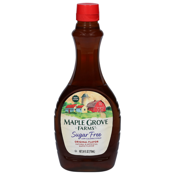 Honeys, Syrups & Nectars Maple Grove Farms of Vermont Sugar Free Maple Flavor Low Calorie Syrup hero