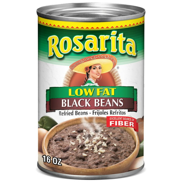 Canned Meals & Beans Rosarita Low Fat Refried Black Beans hero