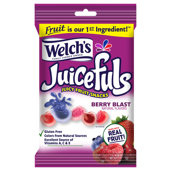 Fruit & Vegetable Snacks Welch's Juicy Fruit Snacks, Berry Blast hero