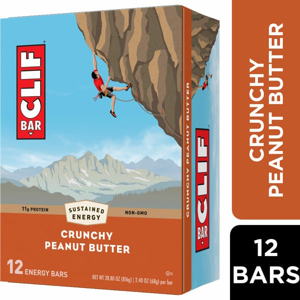 CLIF BAR Crunchy Peanut Butter Energy Bars hero