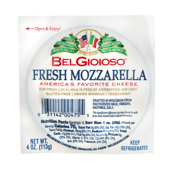 Specialty Cheeses BelGioioso Fresh Mozzarella Cheese, Ball hero