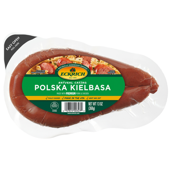 Hot Dogs, Bacon & Sausage Eckrich Polska Kielbasa, Natural Casing hero