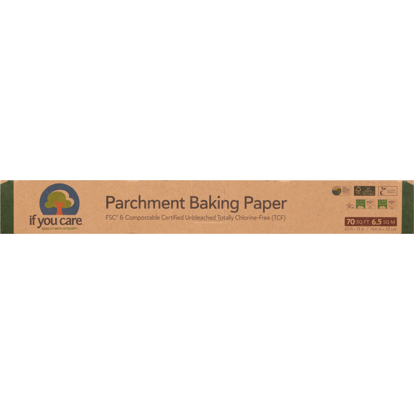 Baking Supplies & Decor If You Care Baking Paper, Parchment, 70 Square Feet hero