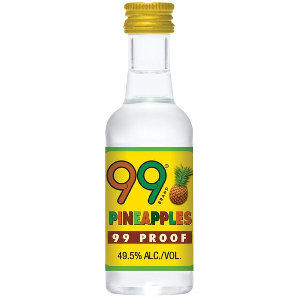 Spirits 99 Brand Pineapple Liqueur, 50ml Bottle, 99 Proof hero