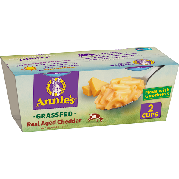 Instant Foods Annie's Organic Grass Fed Aged Cheddar Mac and Cheese hero