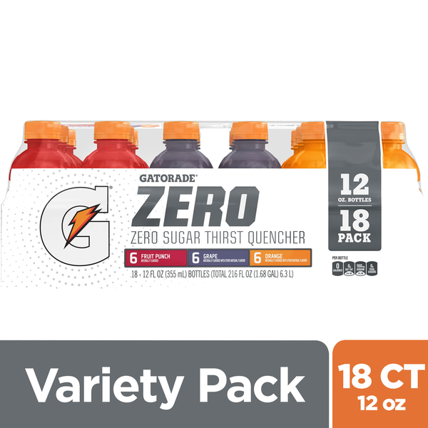 Gatorade Zero Sugar Thirst Quencher Variety Pack hero