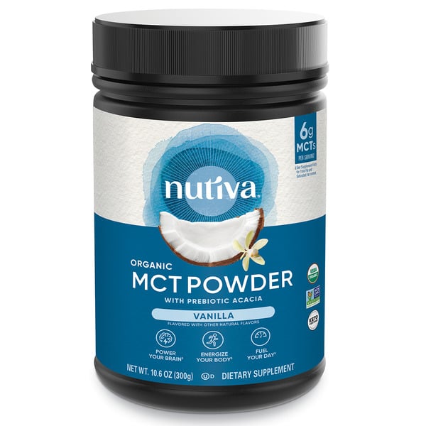 Digestion Nutiva Organic, MCT Powder, Vanilla hero