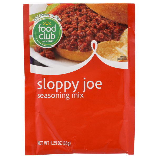 Spices & Seasonings Food Club Sloppy Joe Seasoning Mix hero