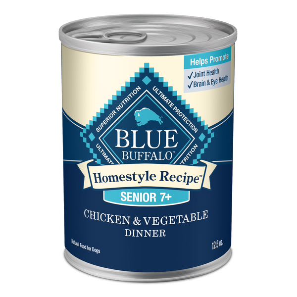 Dog Food & Care Blue Buffalo Homestyle Recipe Natural Senior Wet Dog Food, Chicken hero