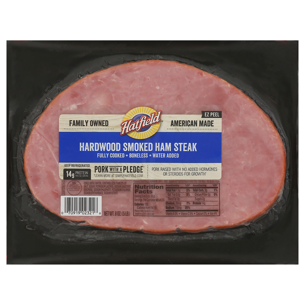 Cold Cuts Hatfield Classic Boneless Ham Steak hero