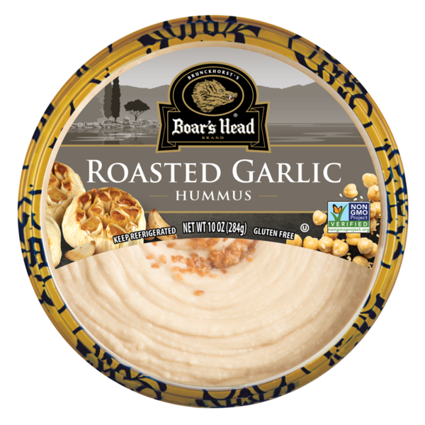 Fresh Dips & Tapenades Boar's Head Roasted Garlic Hummus hero