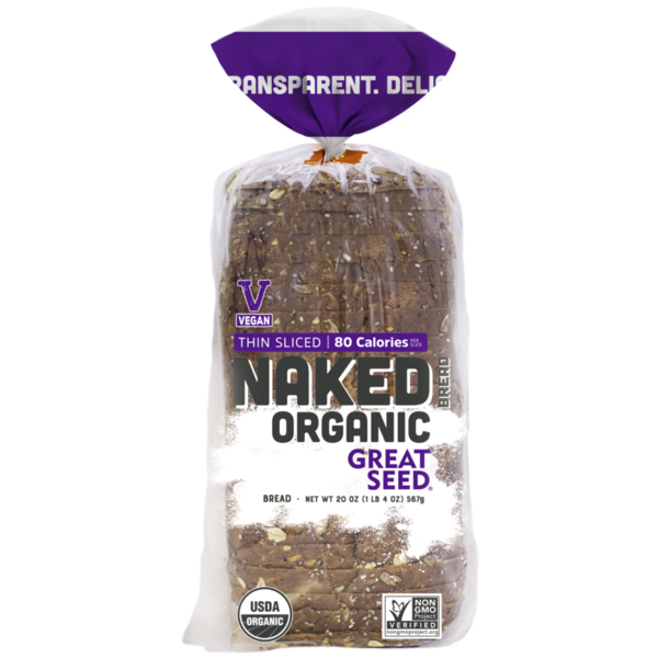 Lunch Meat Naked Bread Naked Organic Great Seed Thin Sliced hero