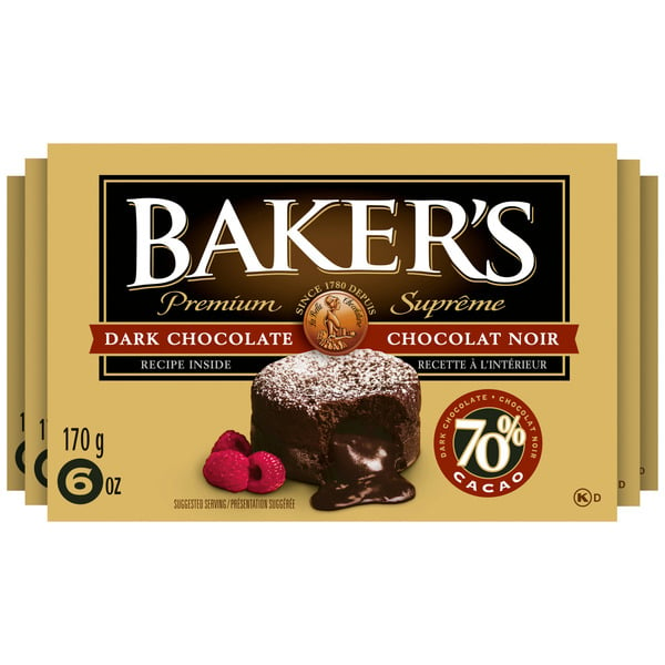 Candy & Chocolate Baker's Premium 70% Dark Chocolate Baking Bar hero