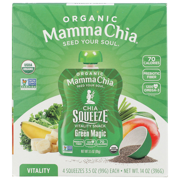 Nuts, Seeds & Dried Fruit Mamma Chia Green Magic Chia Squeeze hero