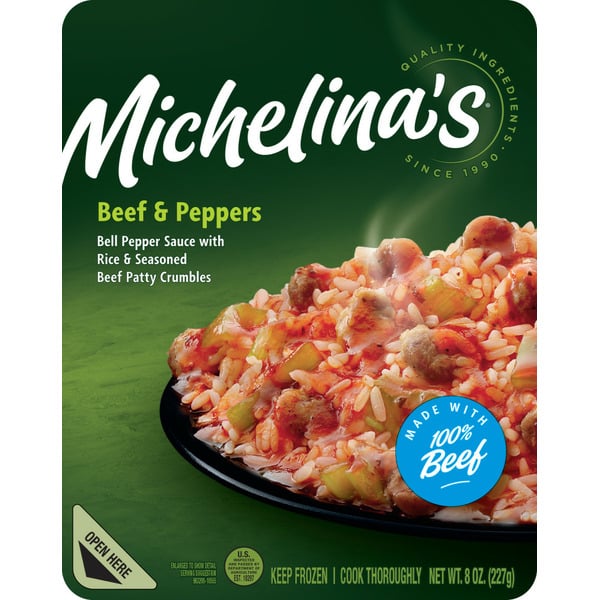 Frozen Meals Michelina's Beef and Peppers hero